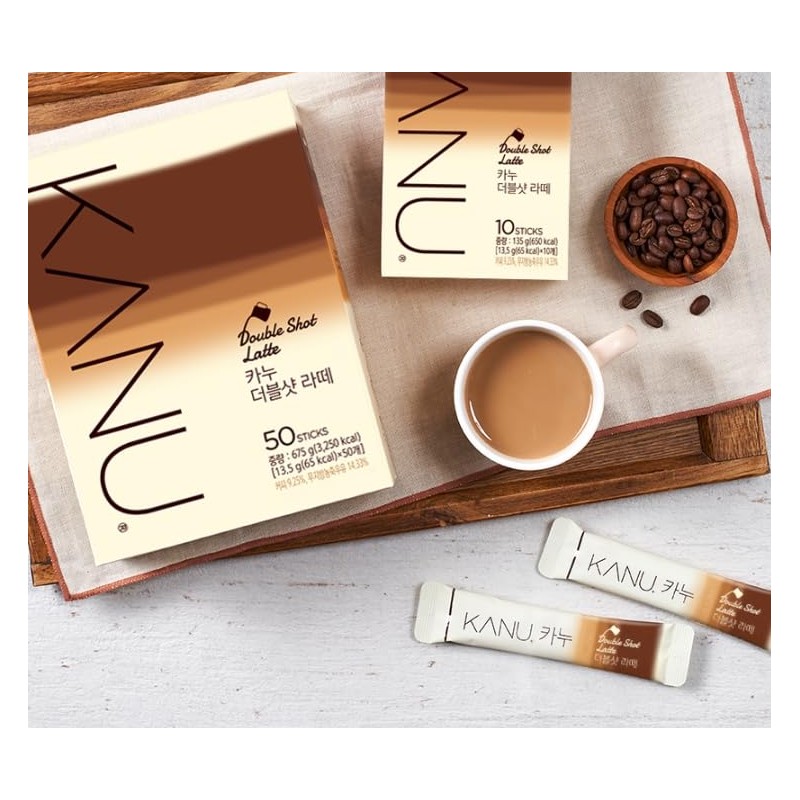 Kanu coffee Double Shot Latte, 50 Sticks