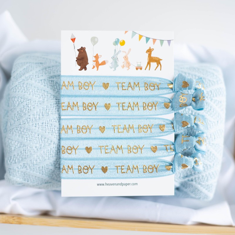heaven+paper Team Baby Bracelets for Baby Shower Party Favour, Plastic