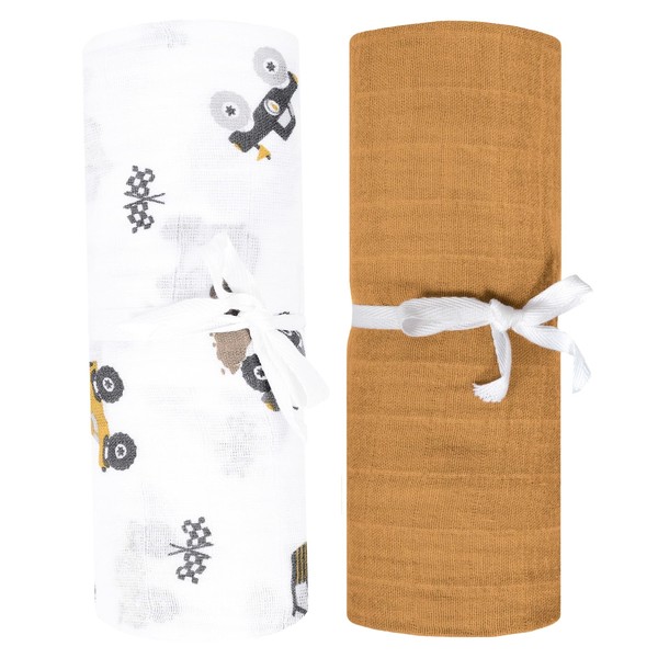 Perlimpipin Muslin Blanket – Baby Swaddle Wrap – Pack of