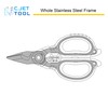 C.JET TOOL 6" Stainless Electrician Scissors Heavy Duty Professional for