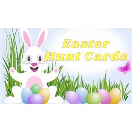 Easter Hunt Cards Egg Scavenger Clues Treasure Bunny Games Activities Kids Party Ideas Home Garden Indoor Outdoor Boys Girls UK