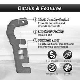 ROMELACK Hood Hinge Mount Brackets Ditch LED Pods Bracket Compatible with Ford Ranger 2019-2023(No Drilling)