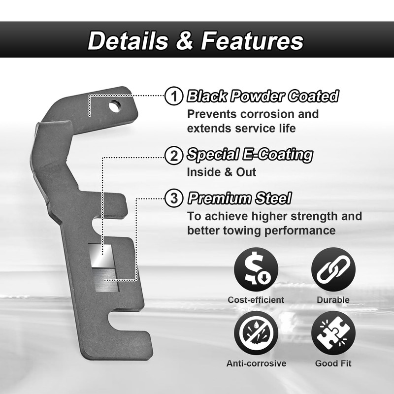 ROMELACK Hood Hinge Mount Brackets Ditch LED Pods Bracket Compatible