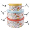 PHILPETY Decorative Flower Storage Box Rural Tin Gift Box Tinplate