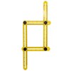 VViViD Heavy-Duty Adjustable Ruler (Multi-Angle 4 Holder Yellow Plastic)