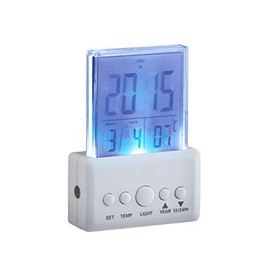 Arlec LED Auto Digital Clock Nightlight, White
