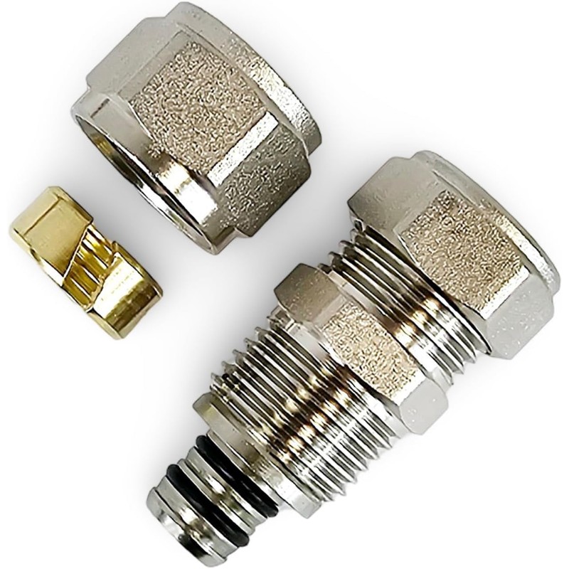 Adapter Reducer 16mm Barrier Pipe- 15mm Compression Copper Plastic (1)