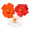 FRCOLOR Red Hawaiian Flower Hair Clip Plumeria Hairpin Artificial Flower