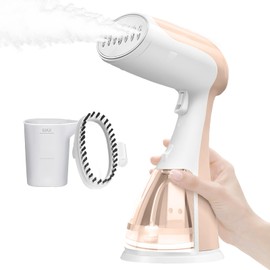 Handheld Travel Steamer for Clothes - 1350W Portable Clothes Steamer Hand Held, 15-Second Heat Up, Remove Wrinkles with Heat-Resistant Steam, Make Clothes Soft & Smooth