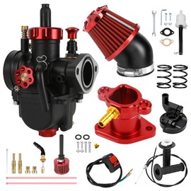 XIKOBY PE22 Carburetor Carb Throttle Assembly Main Jets Kit Compatible with Predator 212cc 224cc 196cc Coleman Mini Bike CT200U BT200X B200R KT196 Go Kart Baja Warrior GX160 OHV Clone Engine Parts