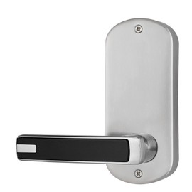 Smart Door Lock, Keyless Door Lock with Keypad, Electronic Automatic Door Lock with Handle, Ideal for Home, Hotel, Apartment, Office, Easy to Install, Weatherproof, Fireproof (Right Handle LS-8015)