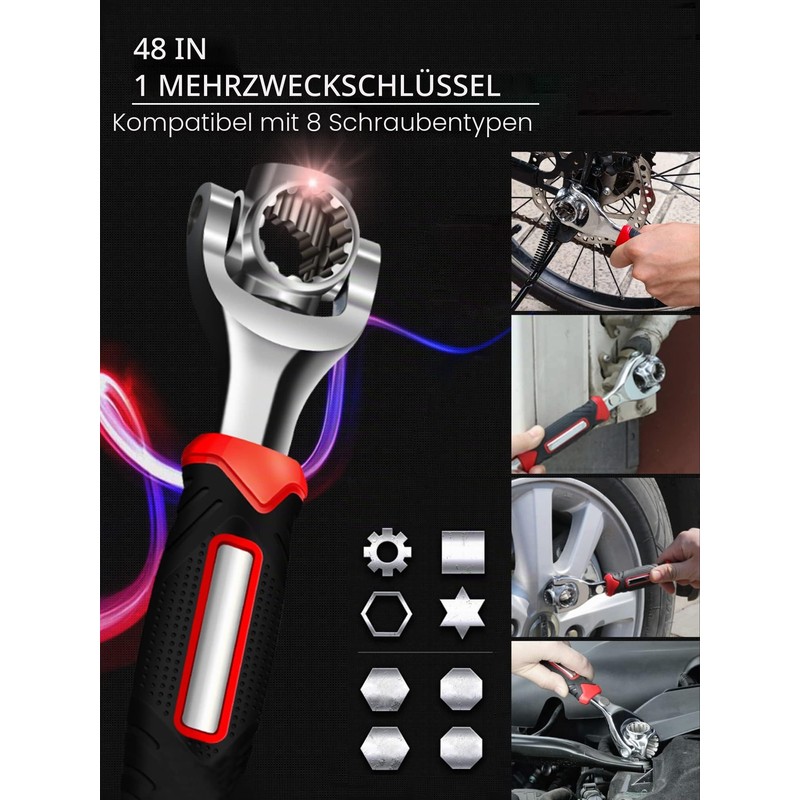 MAGIC SELECT Universal Socket Wrench 48 in 1 Ratchet with