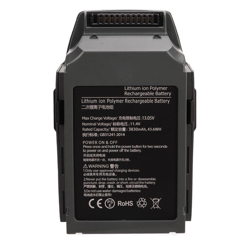 Drone Battery Dark Grey Flight Battery 11.4V 3830mAh 4 LED