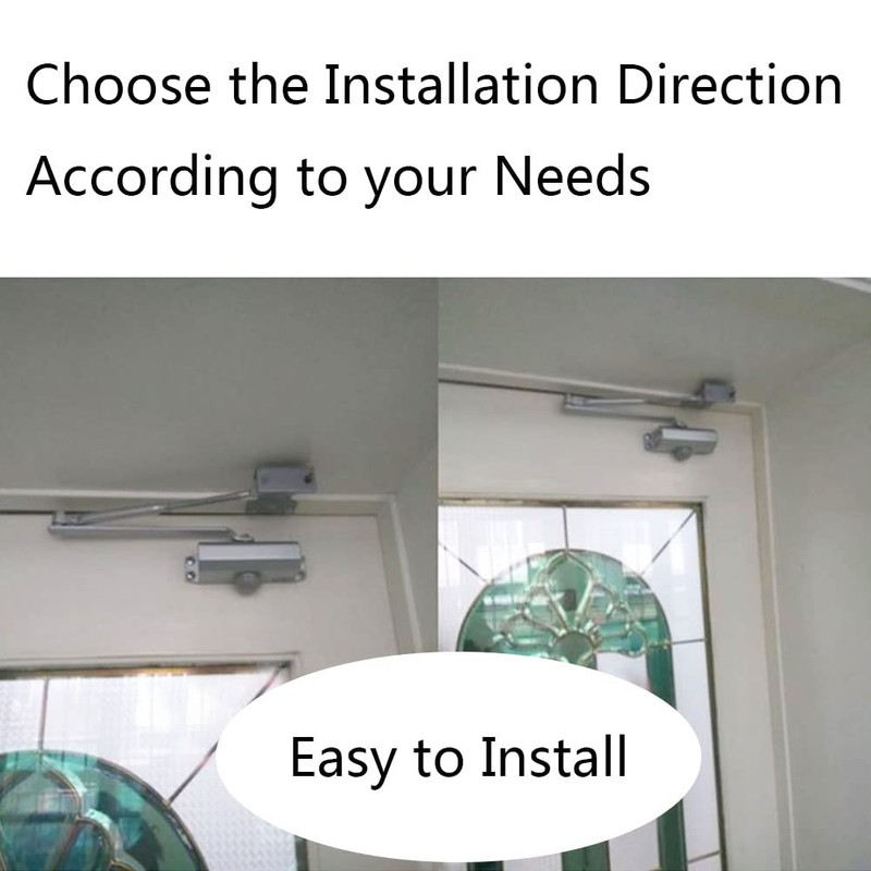 NNNJunhua Parallel Arm Bracket for Series Door Closers Parallel Plate