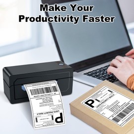 JollyTirp 4''X6'' Shipping Labels Direct Thermal Printer Permanent Adhesive Postage Address Labels, Compatible for JADENS, iDPRT SP410, POLONO, ASprink and More Thermal Printers, 500 Labels/Roll