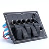 Amarine Made 5 Gang Aluminium LED Rocker & CIG Socket