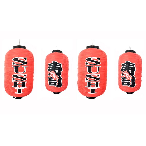 Plastic Japanese Restaurant Lantern Sign for Outdoor and Indoor, Dual-Language