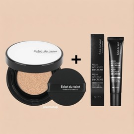 Eclat Dutin Cica Dressing Cushion (1 main product + 1 refill + puff) / 에끌라뒤땅 시카 드레싱 쿠션(본품 1개+리필 1개+퍼프)