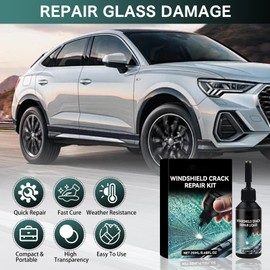Smdrafy Windschutzscheibe Reparaturset,Glas Reparatur Flüssigkeit,Windschutzscheibe Glass Repair,Reparaturset Auto Windschutzscheiben,Reparatur von Windschutzscheiben Rissen,Sternform und Risse,20ml