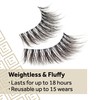 Eylure False Lashes, Luxe Cashmere No. 8 with Adhesive Included,