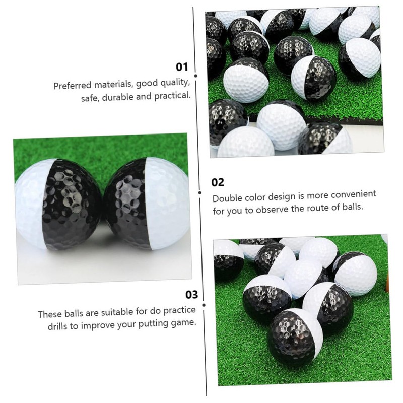 CORHAD 2pcs Golfing Practice Balls Sports Ball Set Double Design