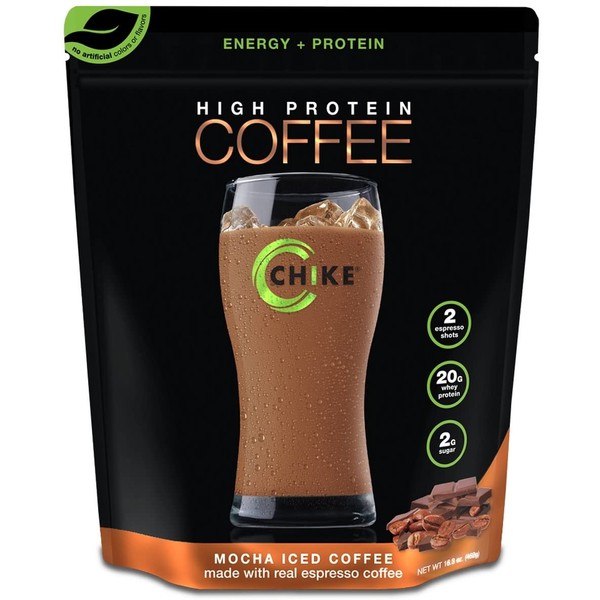Chike High Protein Iced Coffee: Mocha, 14 Servings (16.3 Ounce)