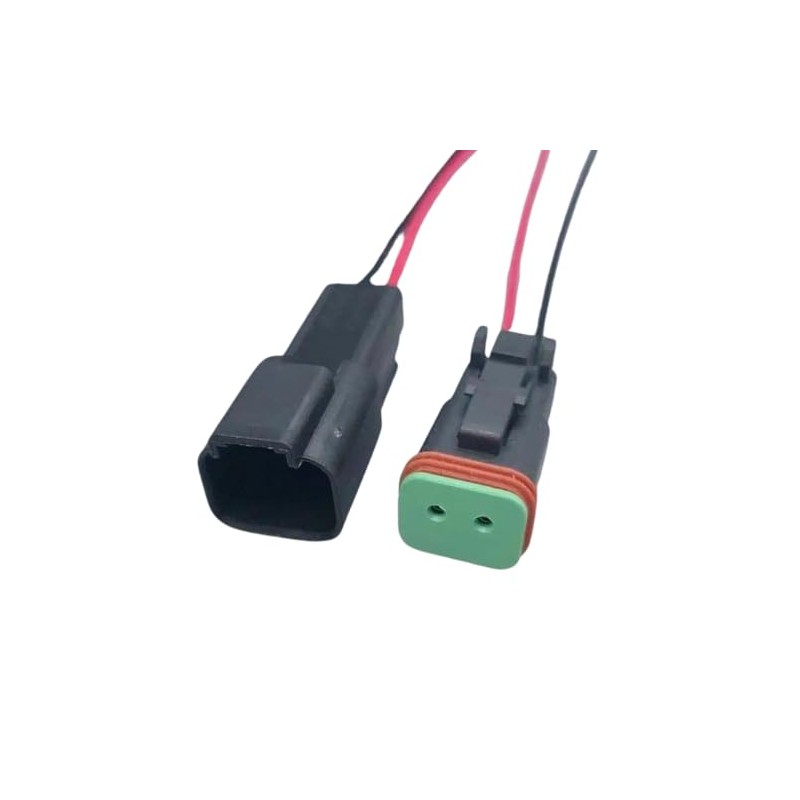 Black Male & Female Connectors for Deutsch DT Prewired DT06
