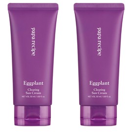 Papa Recipe Eggplant Clearing Sun Cream SPF50+ PA++++, 50ml, 2 pieces / 파파레서피 가지 클리어링 선 크림 SPF50+ PA++++, 50ml, 2개