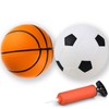 VETGI Toddler & Little Kids Basketball, 5" Mini Basketball w/Pump,
