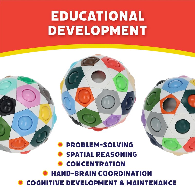 MEGA ORBO 3D Puzzle Ball, Brain Teasers for Kids, Handheld