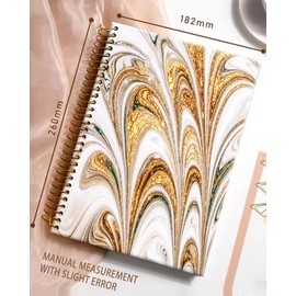 iampanda Spiral Journal Notebook,Cute Strong Twin-Wire Binding with Premium Paper for Girl Women,60 Sheets A5 College Ruled Notebook/Journal,Perfect for School Office Home Gifts,Pink Cow