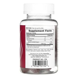 Gomitas Biotina NaturesPlus Frambuesa 5000mcg Veganas Sin Gluten 60 Pzs
