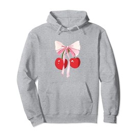 Coquette Bows with cherries Cute Coquette girl clothes Pullover Hoodie