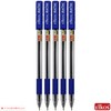 ELKOS BLUE Ballpoint Pens, 0.7mm Fine Point, Pack of 5,