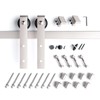 EaseLife 10 FT Brushed Nickel Sliding Barn Door Hardware Track