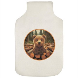 'Smiling Bear Cub' Hot Water Bottle Cover (HW00039628)
