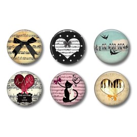 Piano Music Magnets - Cute Locker Magnets for Teen Girls - Whiteboard Office or Fridge - Funny Magnet Gift Set (Music 1)