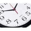 Bernhard Products Black Wall Clock Silent Non Ticking 10 Inch