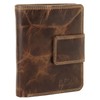 BAGAN 020792 Women's Purse Genuine Leather Brown, brown, Einheitsgröße