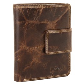 BAGAN 020792 Women's Purse Genuine Leather Brown, brown, Einheitsgröße