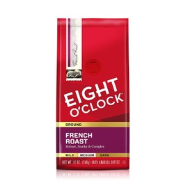 EIGHT O'CLOCK French Roast Ground Coffee, 12 oz