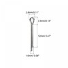 sourcing map Split Cotter Pin, 1.5mm x 12mm Stainless Steel