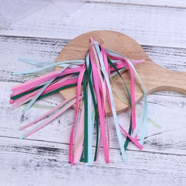 VORCOOL One Pair of Kids Bicycle Tassel Ribbo Bike Handlebar Streamers Baby Carrier Accessories(Pink)