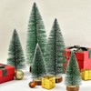 Pack of 10 Mini Artificial Christmas Trees, 3 Sizes, Miniature