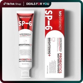 MS-DRWIKEY Super Probiotic Toothpaste Mint Burst – Probiotic Oral Care for Enamel Repair & Long-Lasting Fresh Breath | 4.59oz#dealsforyoudays:_1 pc(discount pack)