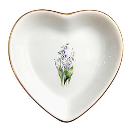 May Lily of The Valley Ring Dish- Floral Jewelry Dish for Hippie,Nature,Pace-January Flower for Mom,Mother-in-law,Step Mom,Godmother,Aunt,Grandma,Sister,Friend-Virgo Birthday Gifts