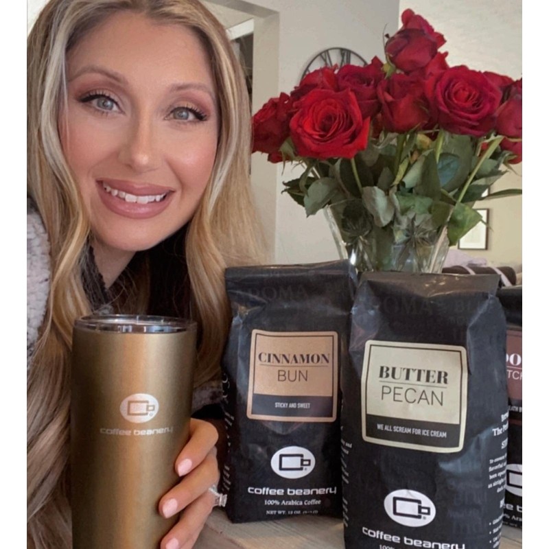 Cinnamon Bun Flavored Coffee, Specialty Arabica Coffee, Medium Roast, 12