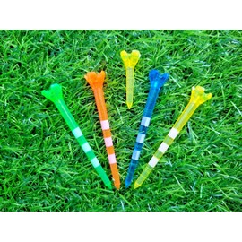 Maxfli Low Resistence Golf Tees Multi Color  - 3 1/4'' & 1 1/2'' - Five (5) Pack