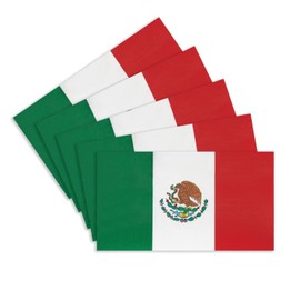 CANTENDO - 5 calcomanías de vinilo reflectante de la bandera mexicana para coche, para parachoques de ventana de coche, pegatina impermeable (2.5 x 4.5 pulgadas)