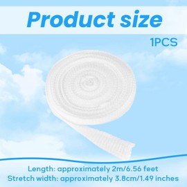Tube Bandage Mesh Bandage Elastic Tube Bandage Arm Fixation Bandage Mesh Tube Bandage Breathable Gauze Bandage for Wrist Elbow Foot Legs Wound Protection - 2 m x 3.8 cm